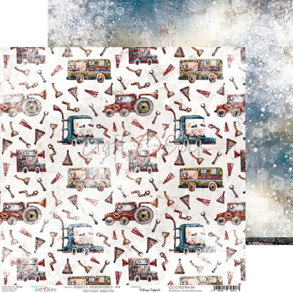 Craft O´ Clock Scrapbook papier - Robots Adventures 12x12