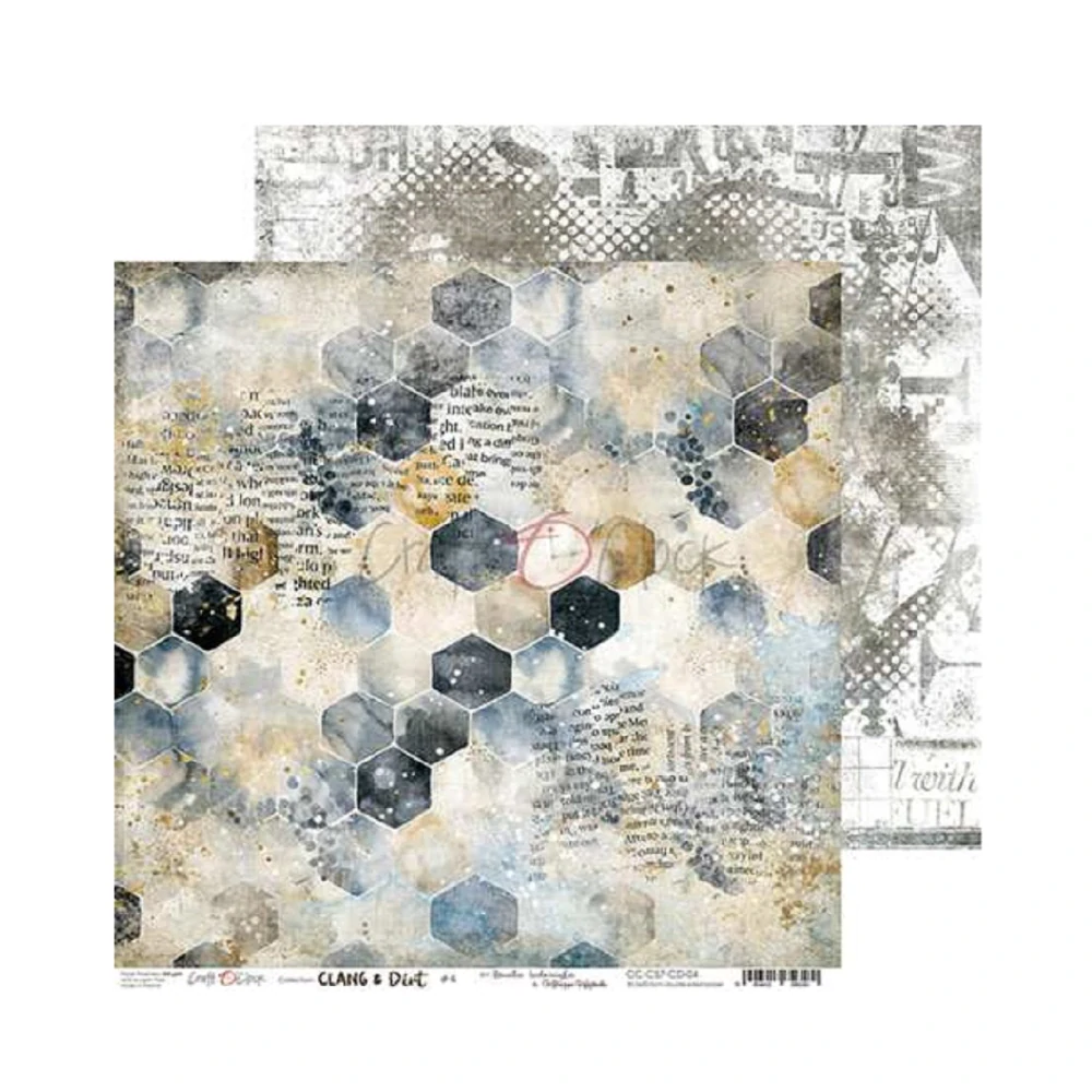 Craft O´ Clock Scrapbook papier - Clang and Dirt 12x12