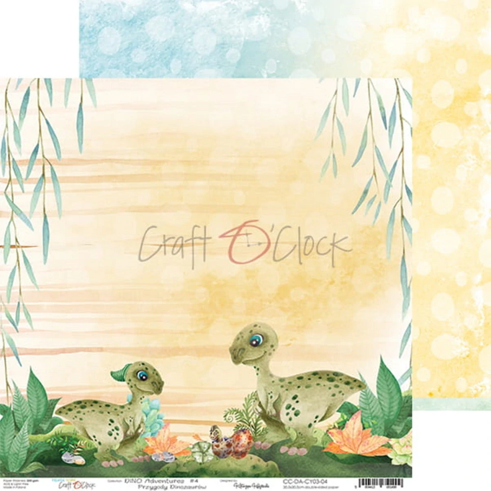 Craft O´ Clock Scrapbook papier - Dino Adventures 12x12