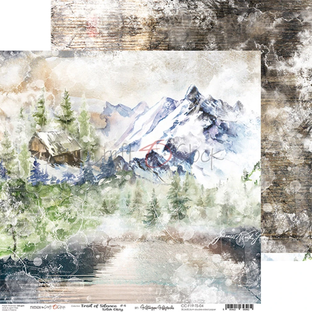 Craft O´ Clock Scrapbook papier - Trail of Silence 12x12