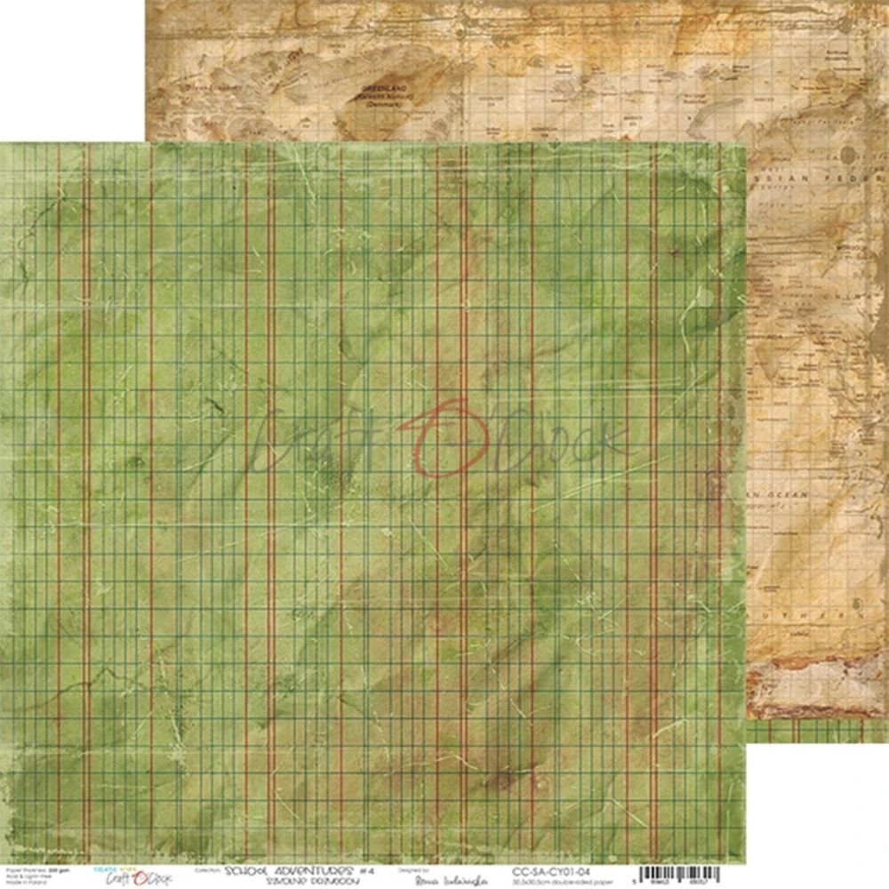 Craft O´ Clock Scrapbook papier - School Adventures 12x12