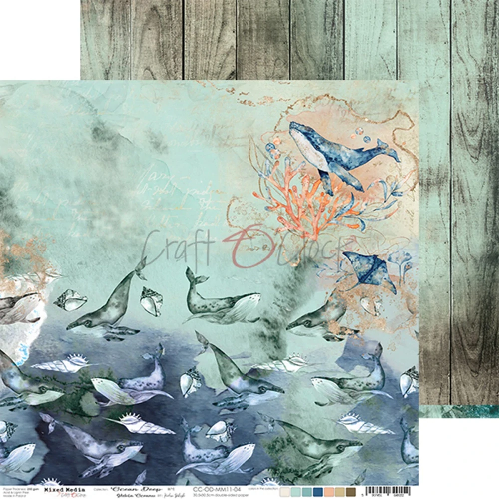 Craft O´ Clock Scrapbook papier - Ocean Deep 12x12