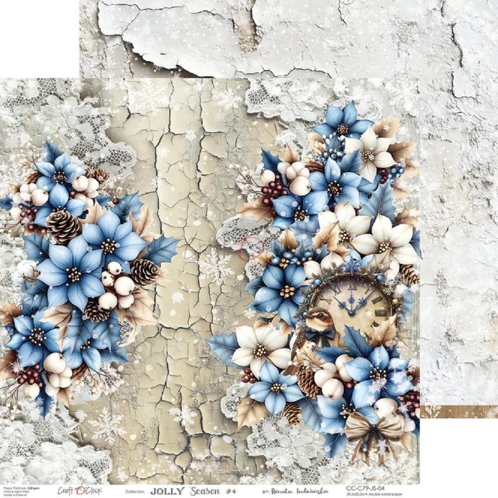 Craft O´ Clock Scrapbook papier - Jolly Season 12x12