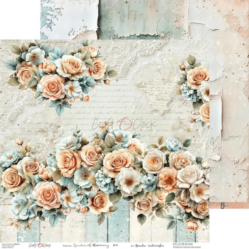 Craft O´ Clock Scrapbook papier - Sprites of Harmony 8x8