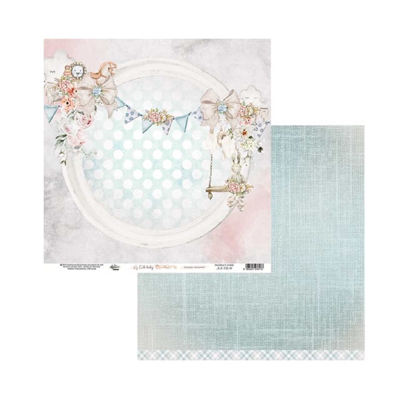 Alchemy of Art Scrapbook papier Cute Baby 12x12