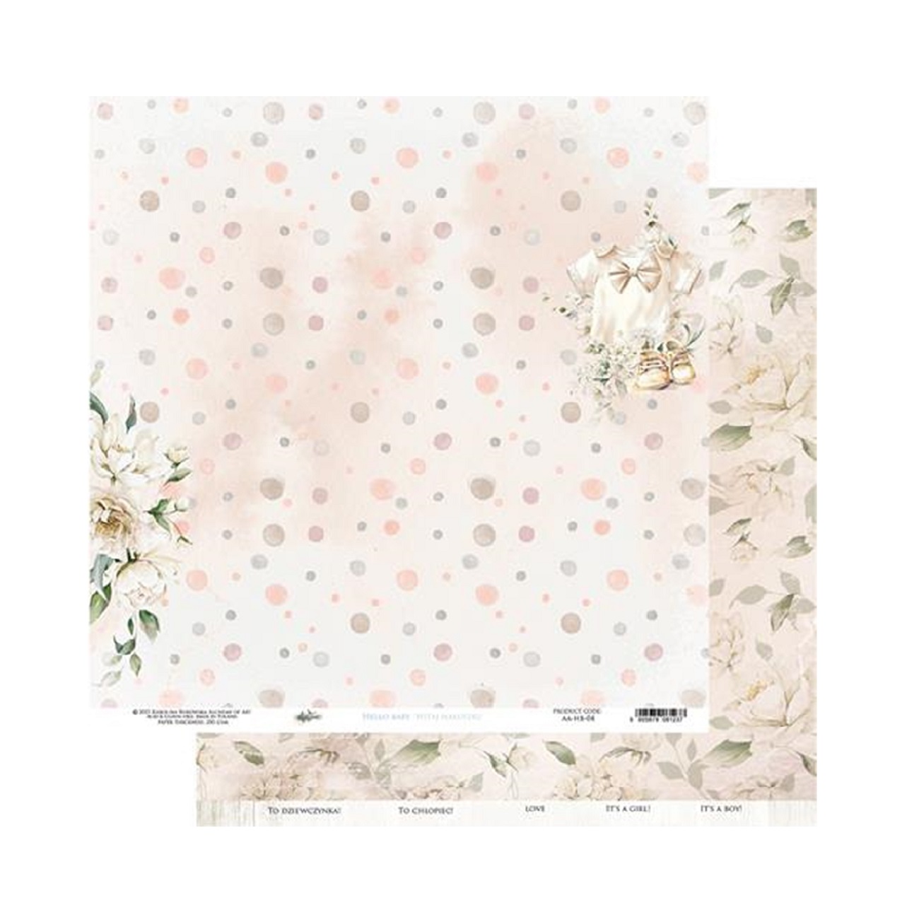 Alchemy of Art Scrapbook papier Hello Baby 12x12