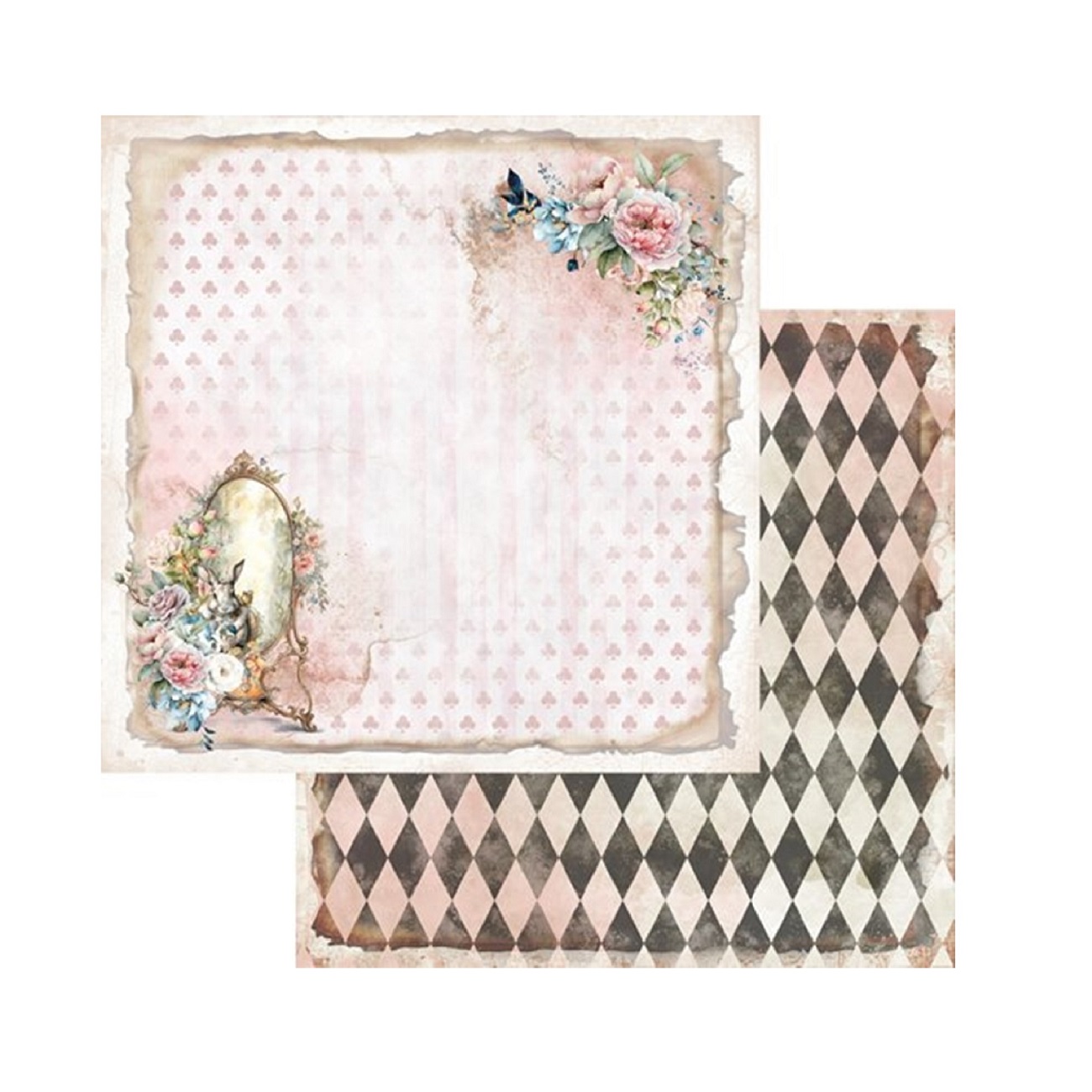 Alchemy of Art Scrapbook papier Enchanted World – Following Alice 12x12