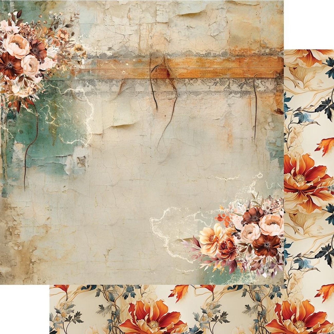 Alchemy of Art Scrapbook papier In Autumn Colors 12x12