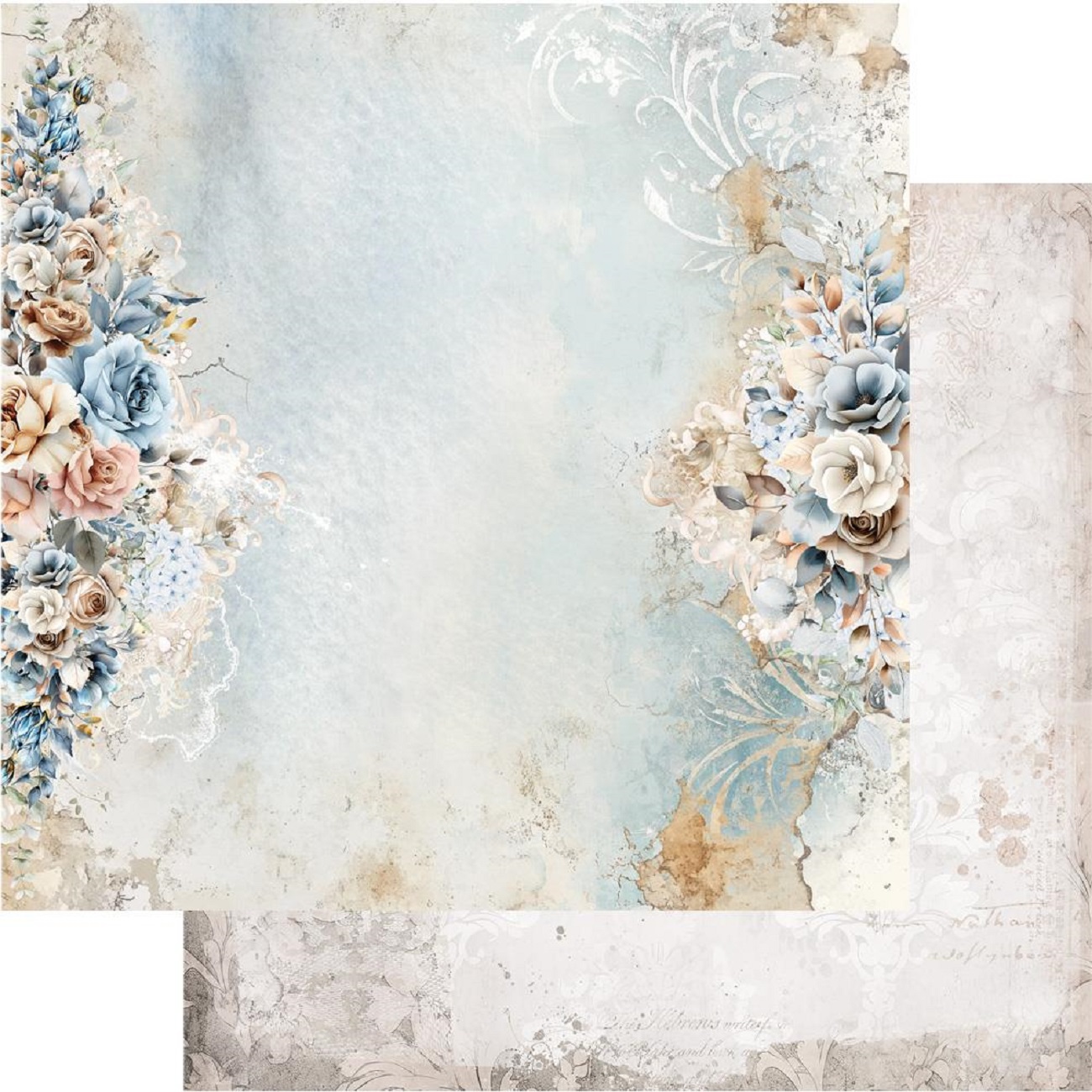 Alchemy of Art Scrapbook papier In Shades of Blue 12x12