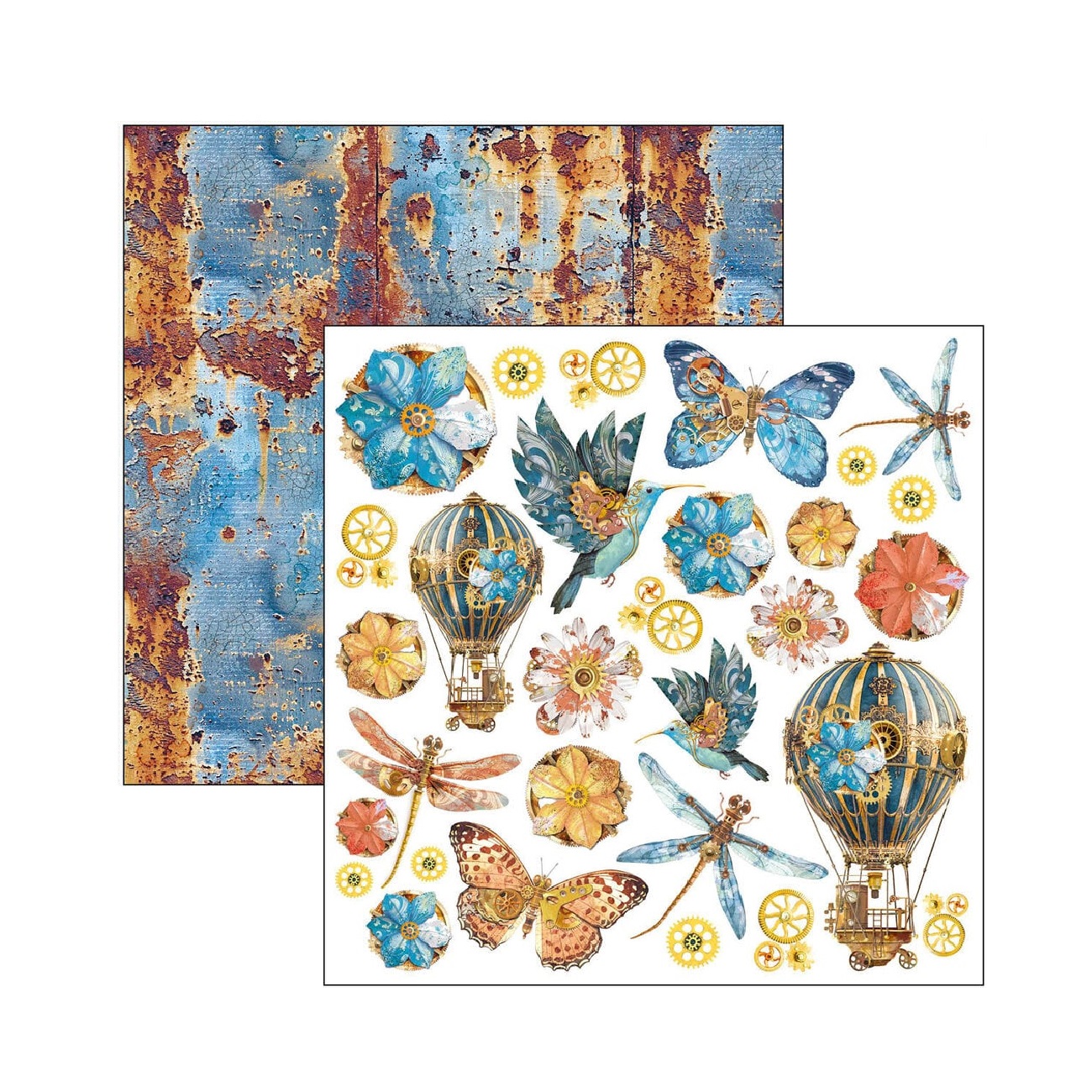 Ciao Bella Scrapbook papier Esprit de Voyage 12x12