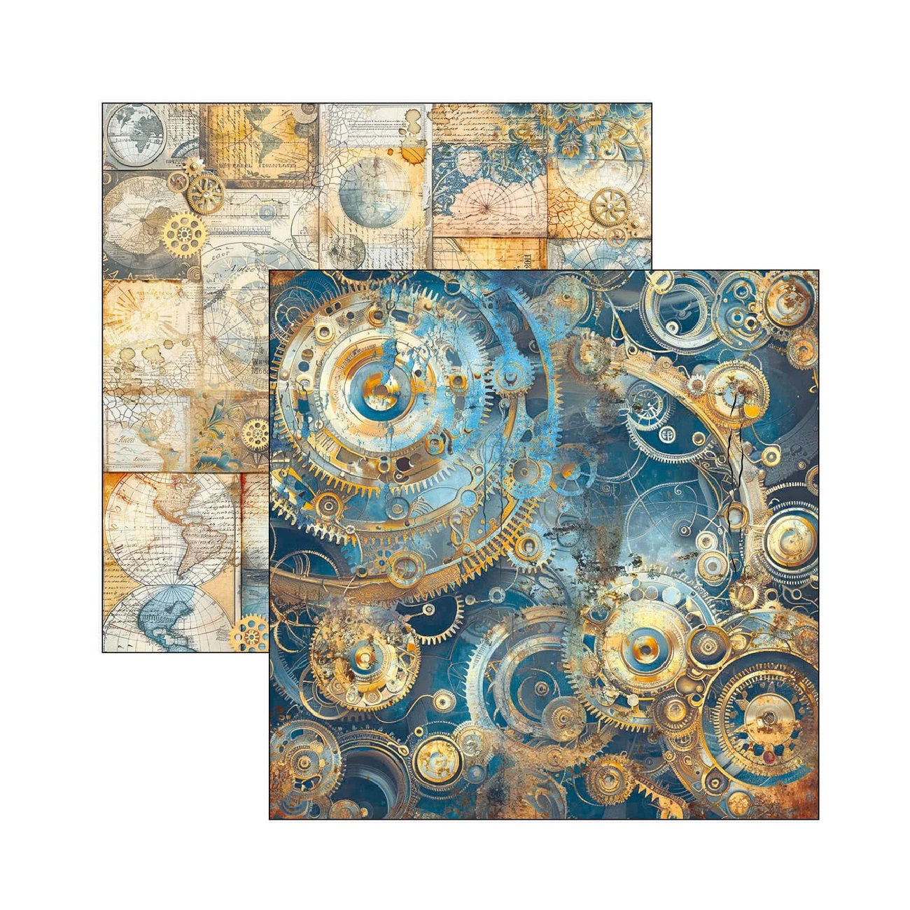 Ciao Bella Scrapbook papier Esprit de Voyage 12x12