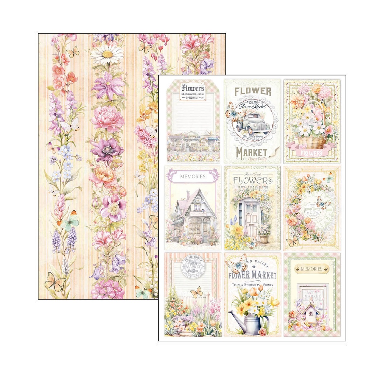 Ciao Bella Scrapbook papier Flower Shop A4