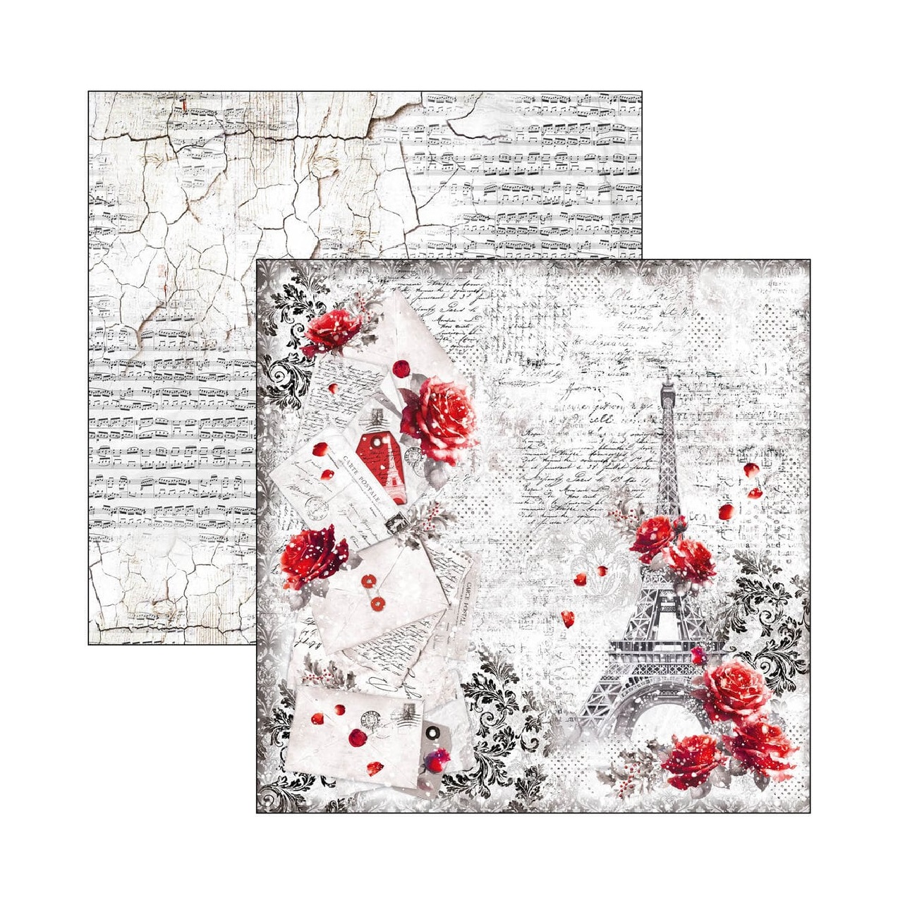 Ciao Bella Scrapbook papier Paris Je T’aime 12x12
