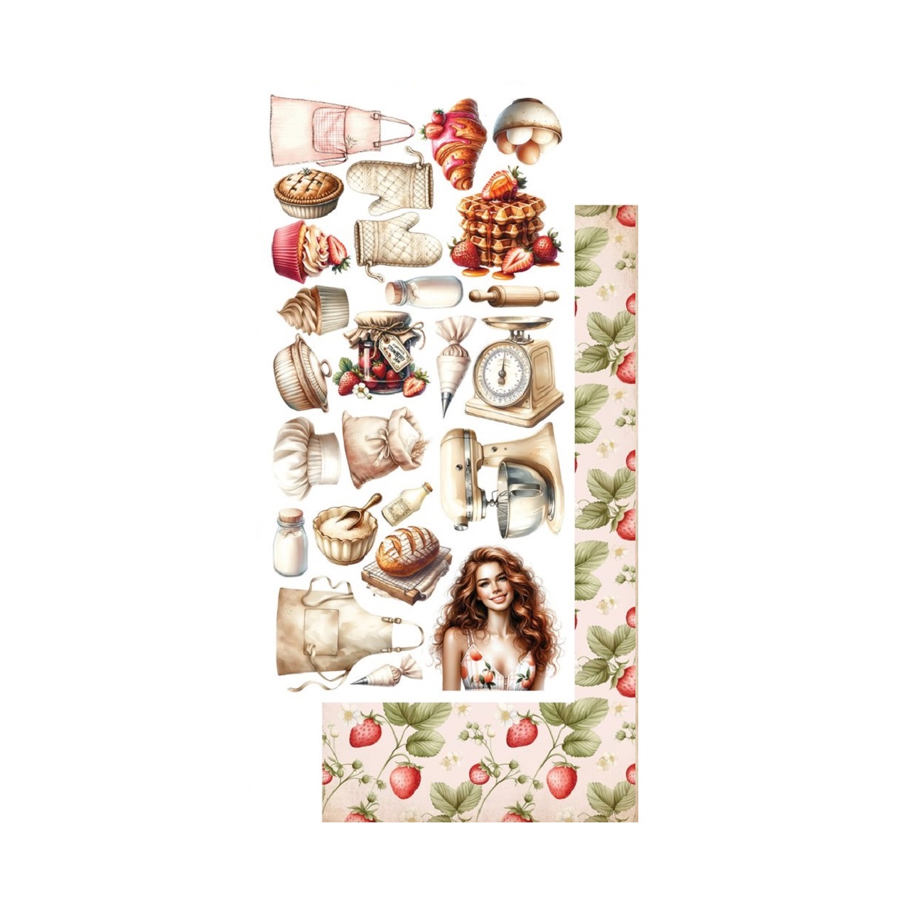 Alchemy of Art Scrapbook papier Recipe for happiness 6x12