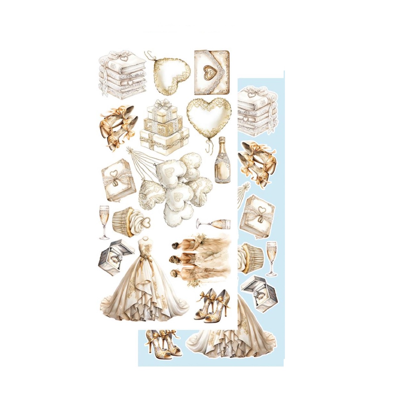 Alchemy of Art Scrapbook papier In Shades of Blue 6x12