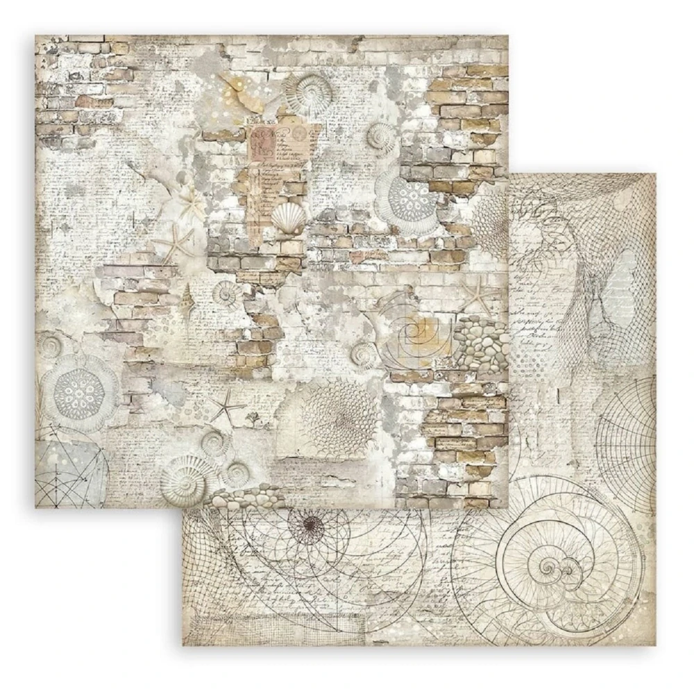 Stamperia Scrapbook papier – Silent Sea Backgrounds 12x12