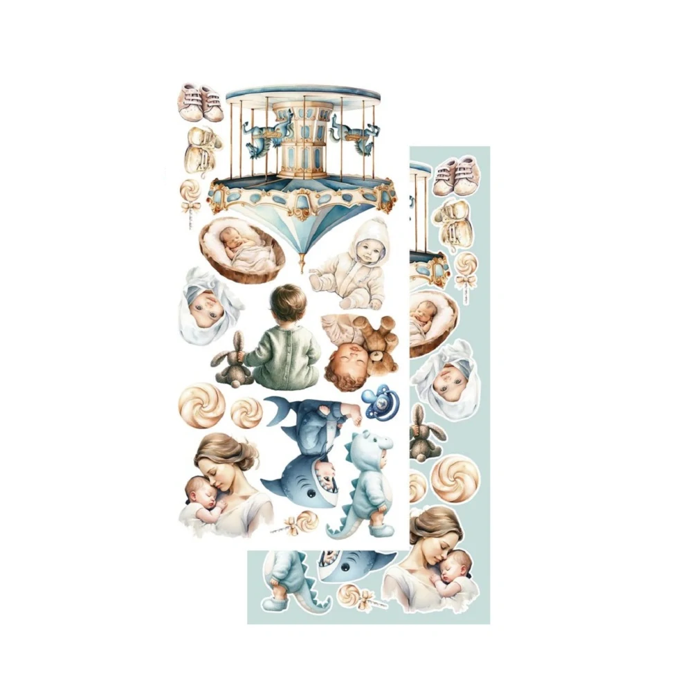 Alchemy of Art Scrapbook papier My Little Baby Boy 6x12