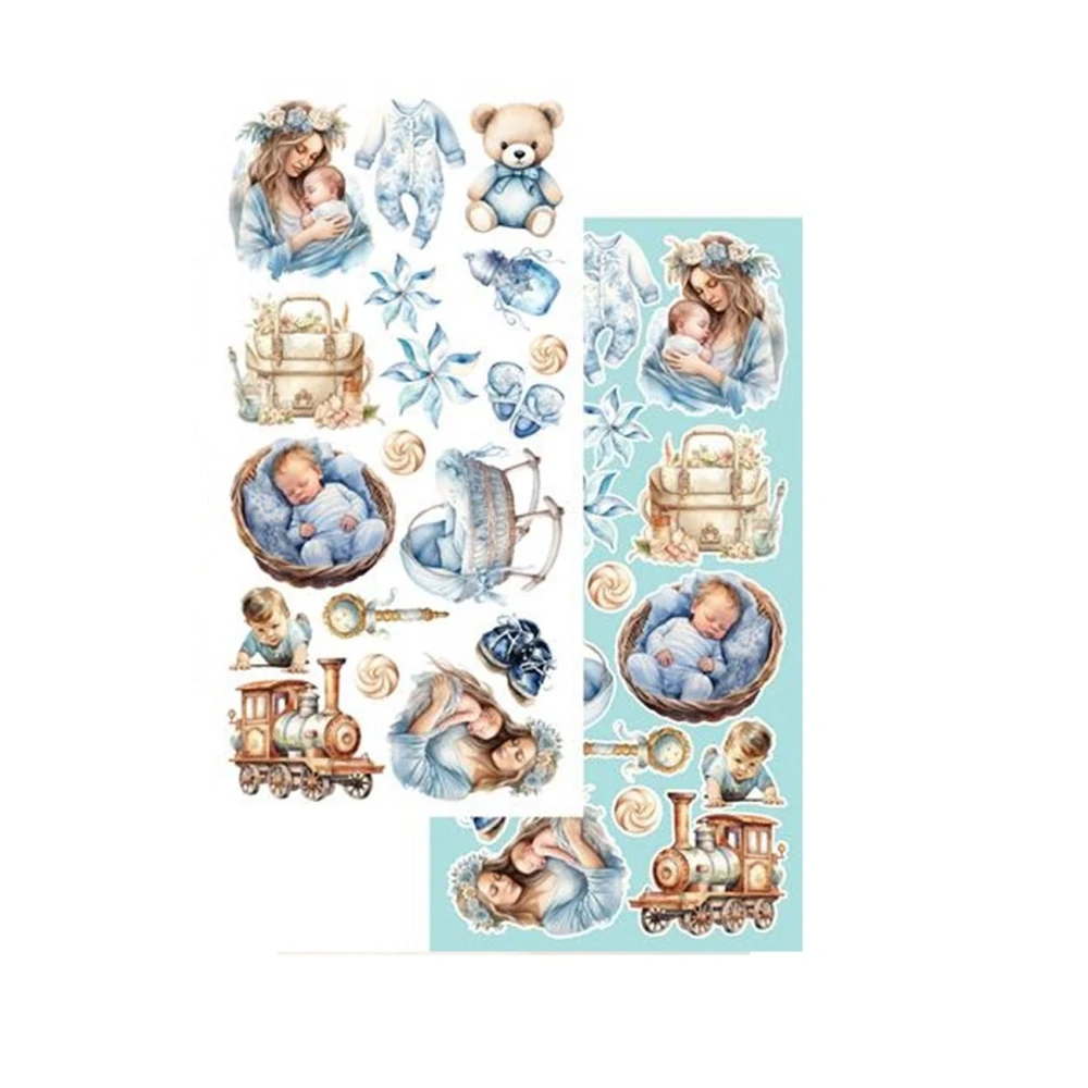 Alchemy of Art Scrapbook papier Hello Baby Boy  6x12