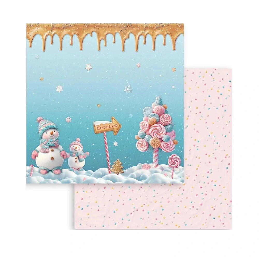 Stamperia Scrapbook papier – Candy Christmas 8x8