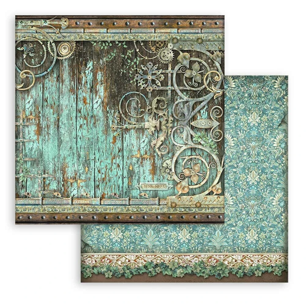 Stamperia Scrapbook papier – Magic Forest Backgrounds 8x8