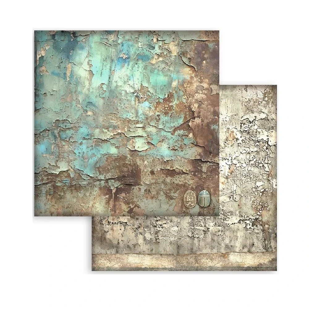Stamperia Scrapbook papier – Land of Pharaohs Backgrounds 8x8