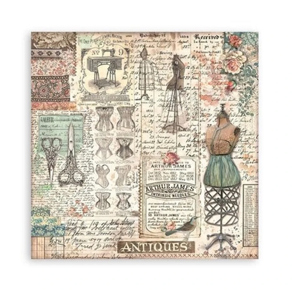 Stamperia Scrapbook papier – Brocante Antiques Maxi 12x12