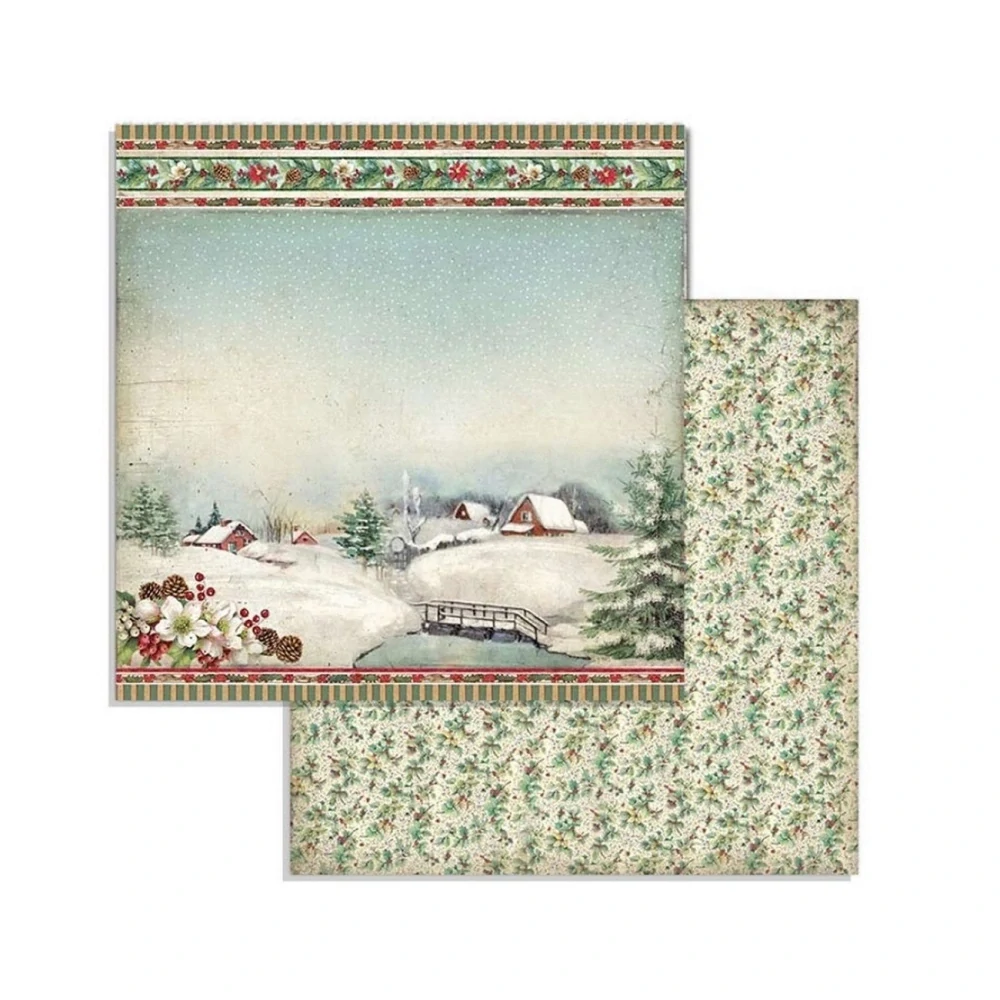 Stamperia Scrapbook papier – Classic Christmas 8x8