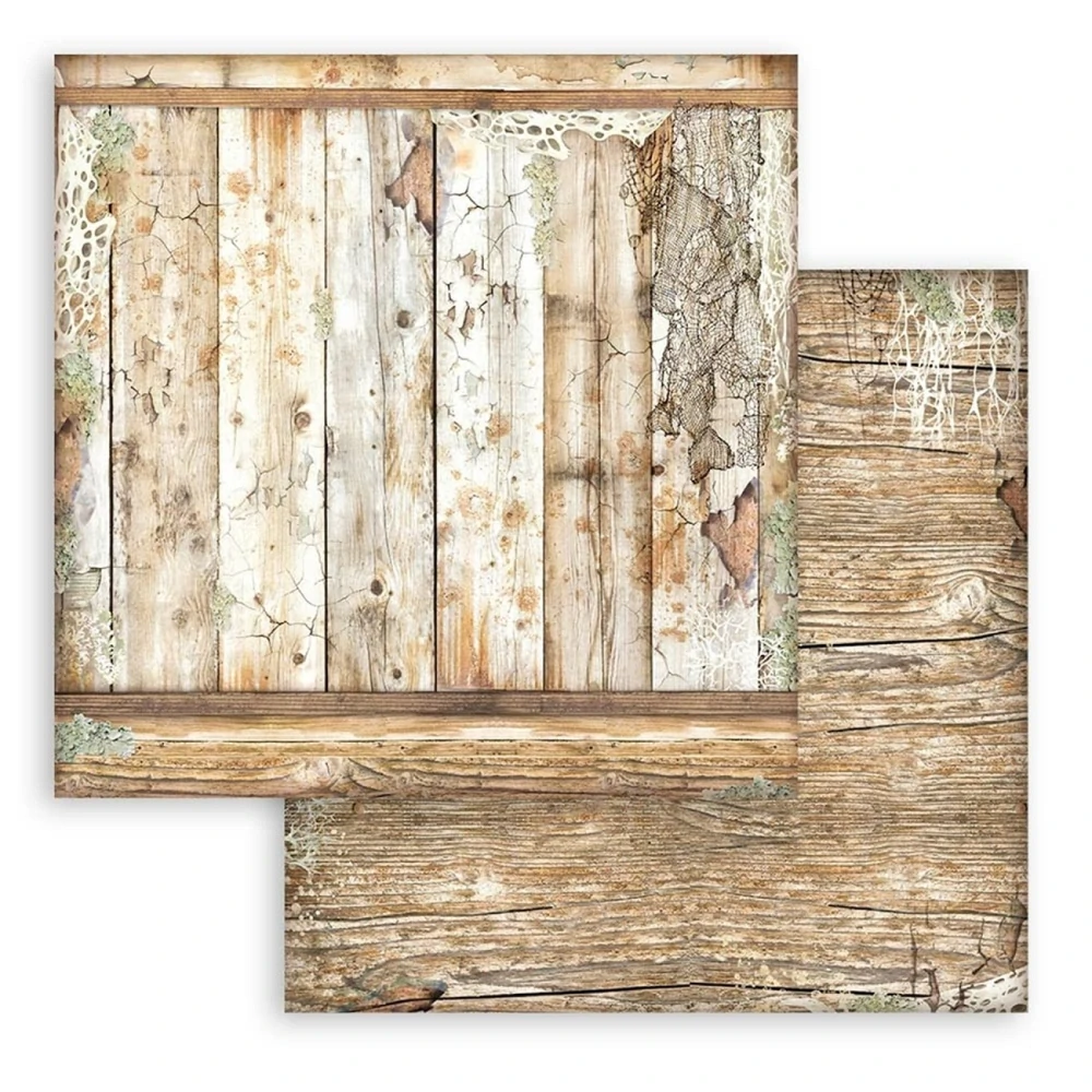  Stamperia Scrapbook papier – Songs of The Sea Backgrounds 8x8