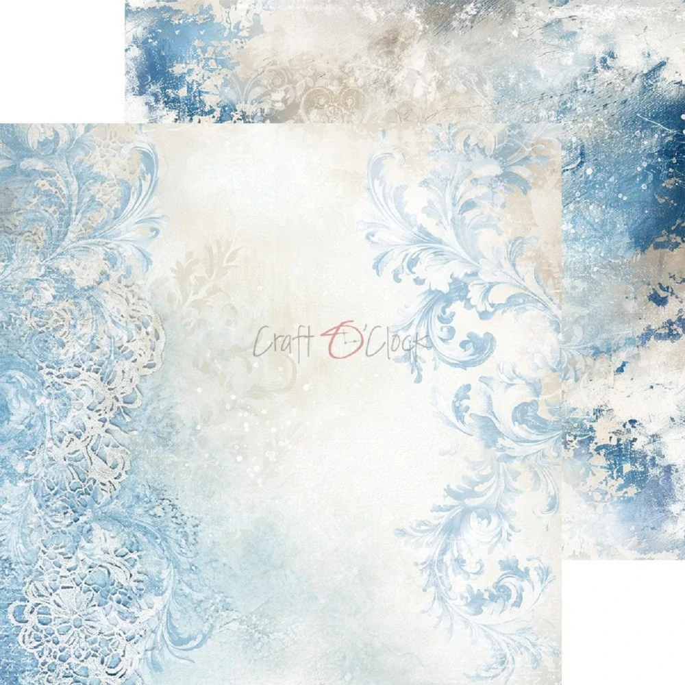 Craft O´ Clock Scrapbook papier - Something Blue 8x8 Mix