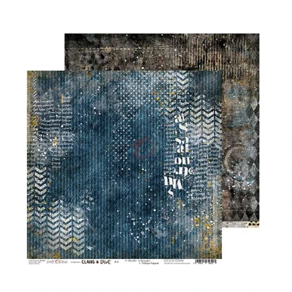 Craft O´ Clock Scrapbook papier - Clang and Dirt 8x8