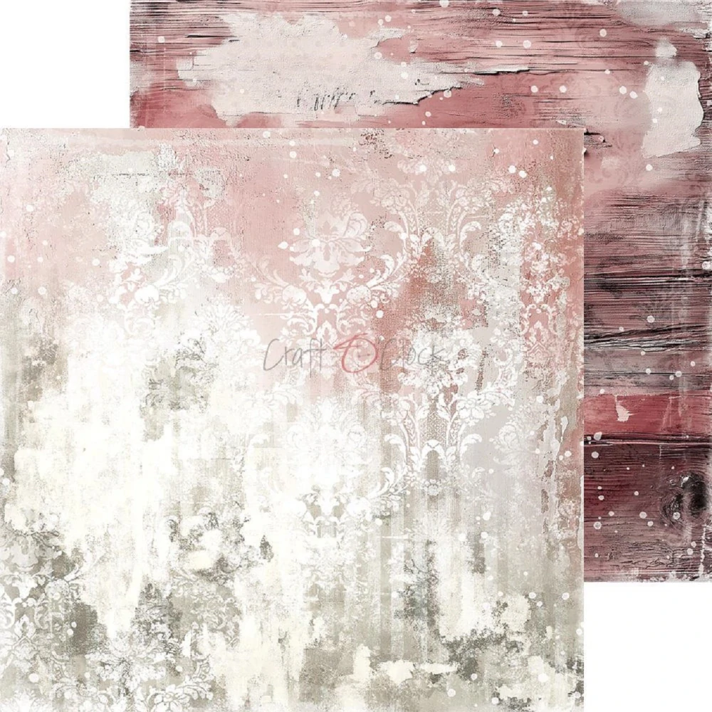 Craft O´ Clock Scrapbook papier - Rose Emotions Basic 8x8