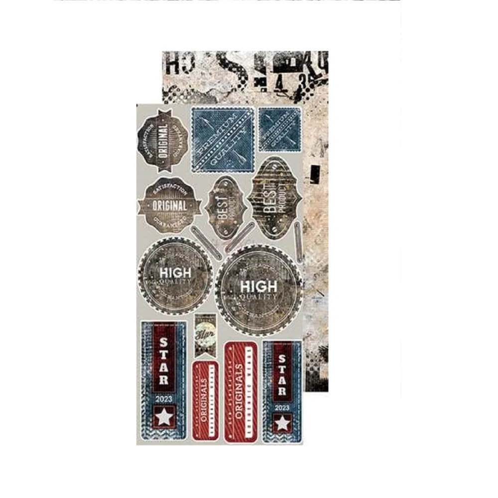 Craft O´ Clock Scrapbook papier - Clang and Dirt 6x12 Vintage