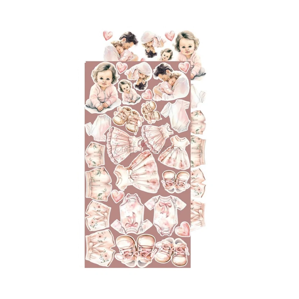 Craft O´ Clock Scrapbook papier - Girl & Curl 6x12 Mix