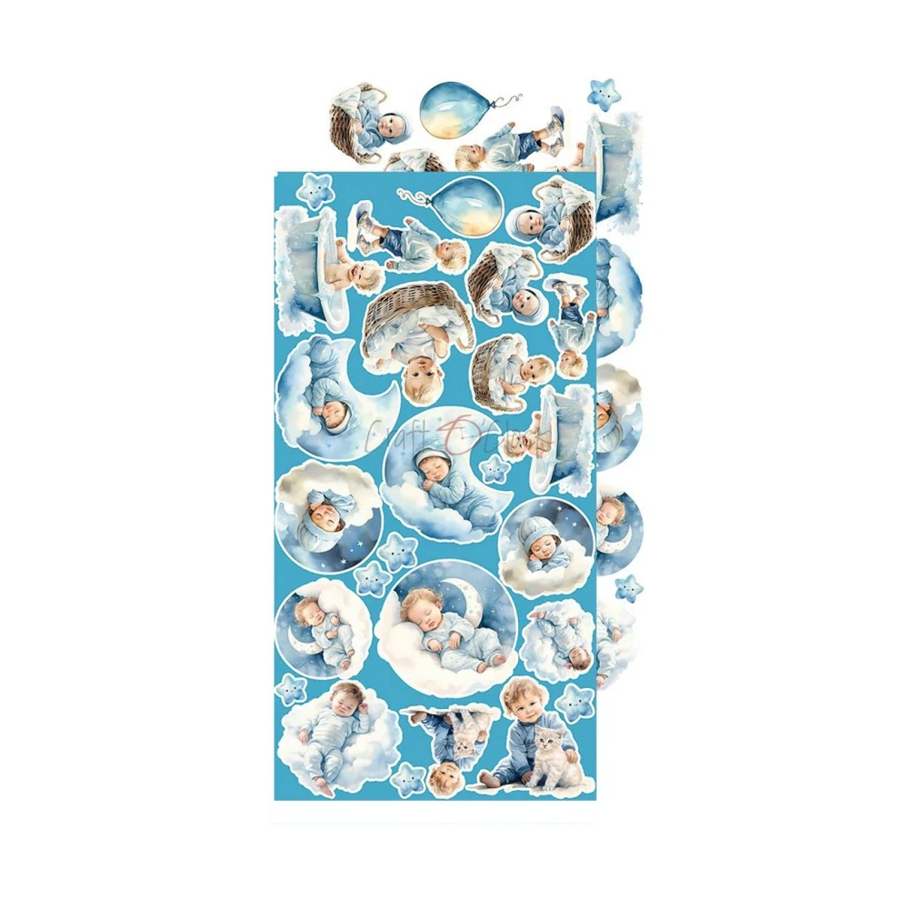 Craft O´ Clock Scrapbook papier - Boy & Toy 6x12 