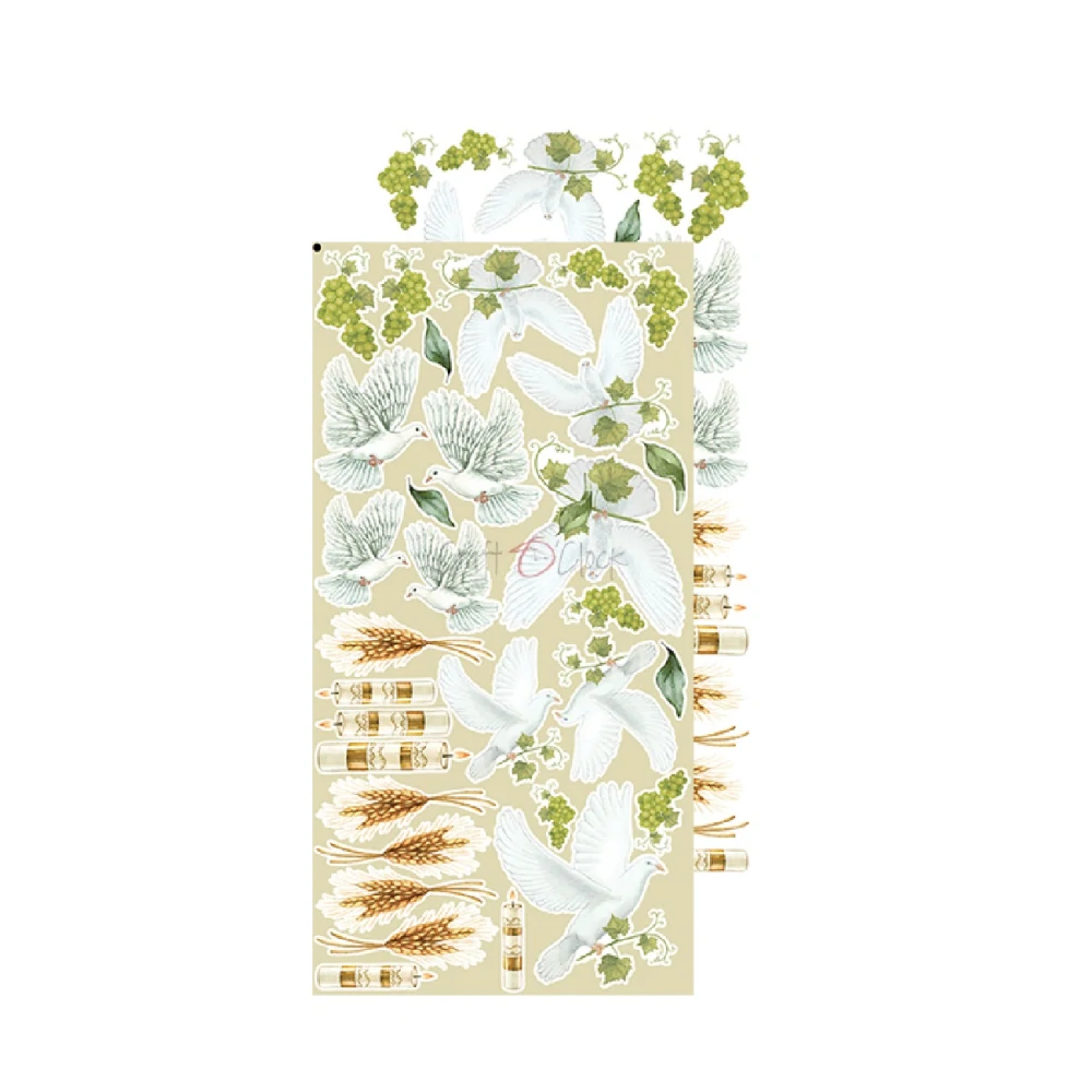Craft O´ Clock Scrapbook papier - Greenery Invitation  6x12 