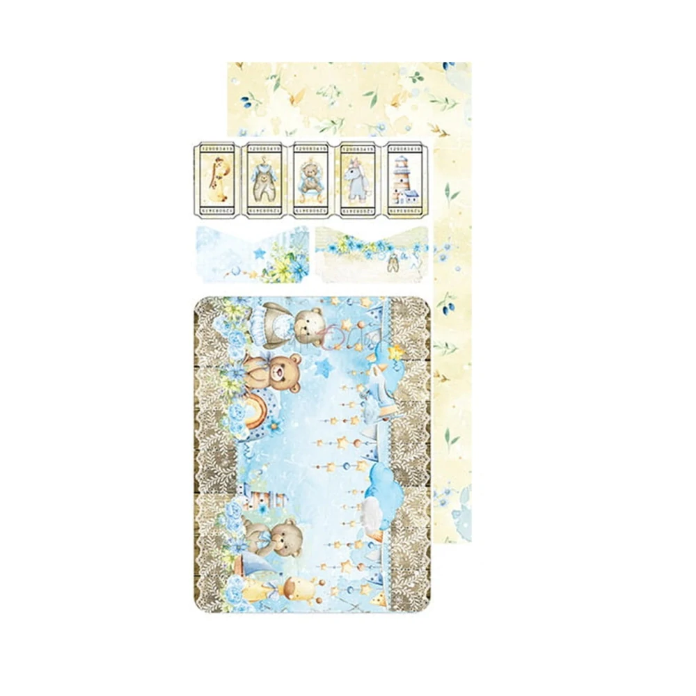 Craft O´ Clock Scrapbook papier - Hello Little Boy 6x12