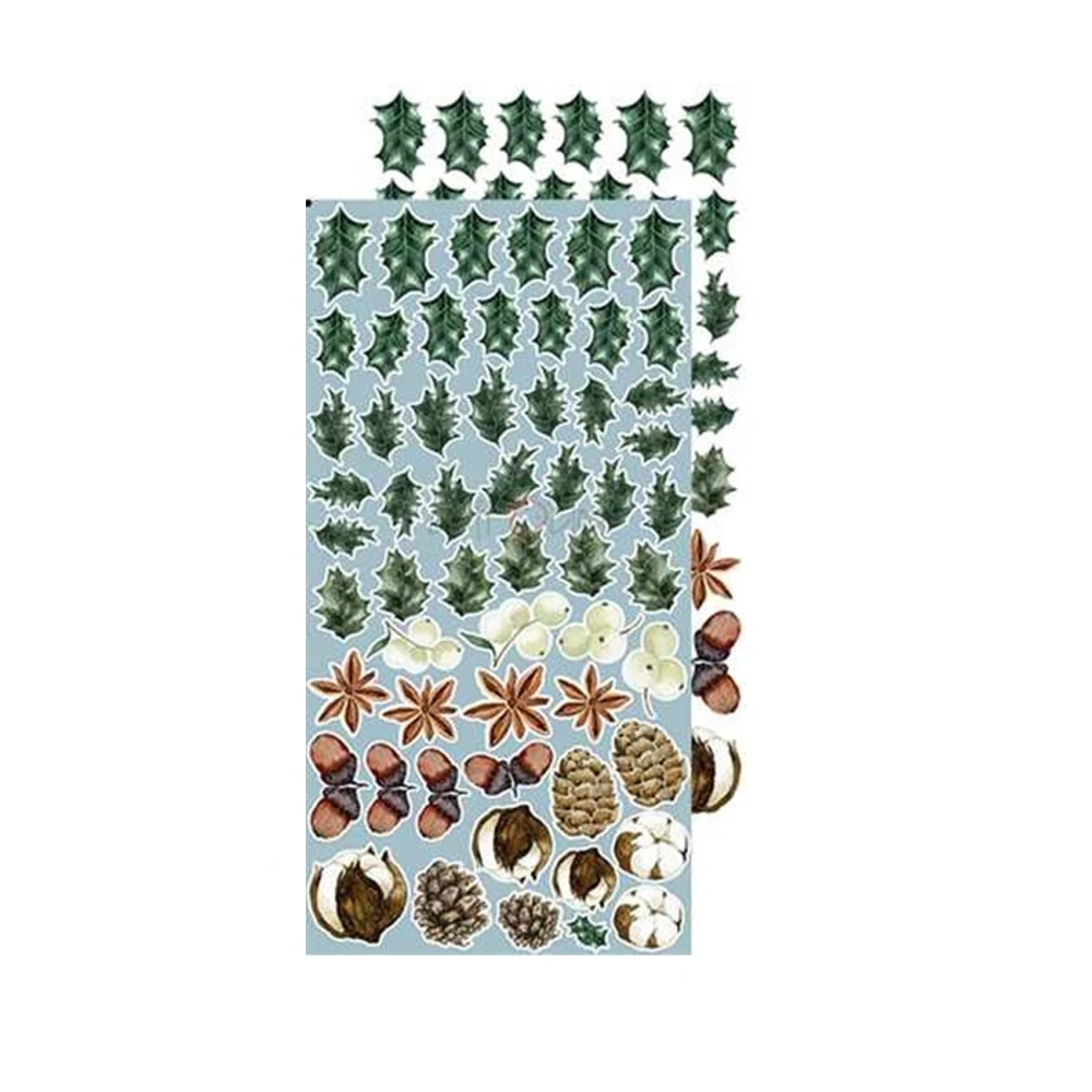 Craft O´ Clock Scrapbook papier - Winter Morning Flowers6x12