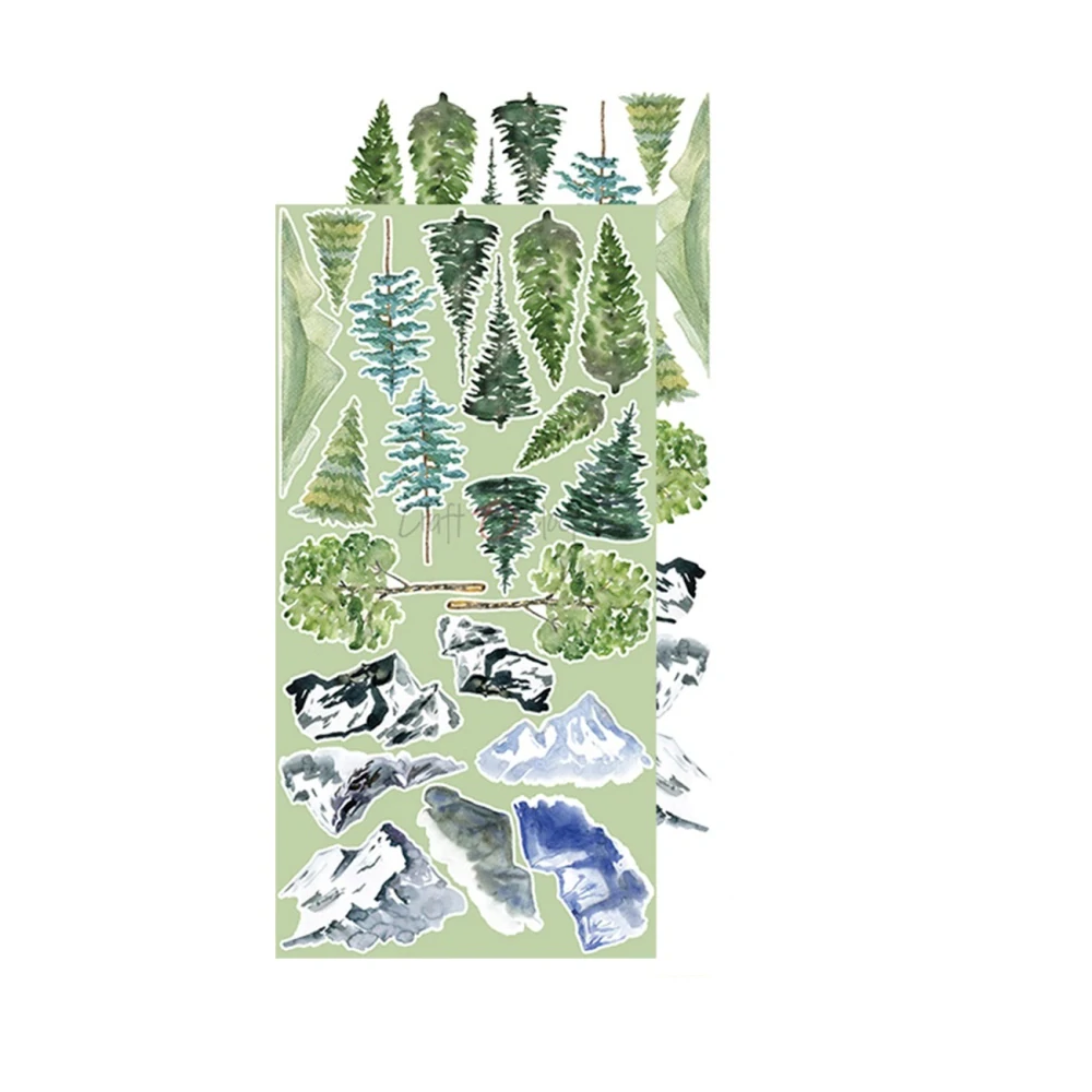 Craft O´ Clock Scrapbook papier - Trail of Silence Extra set 6x12