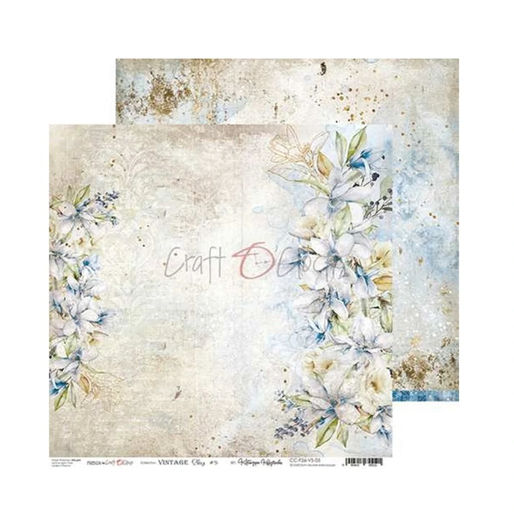  Scrapbook papier - Vintage Sky 6x6 - Craft O’Clock