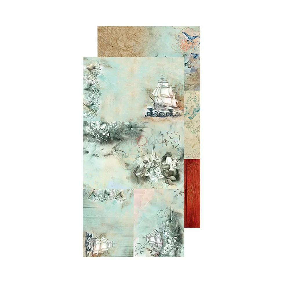 Craft O´ Clock Scrapbook papier - Ocean Deep 6x12