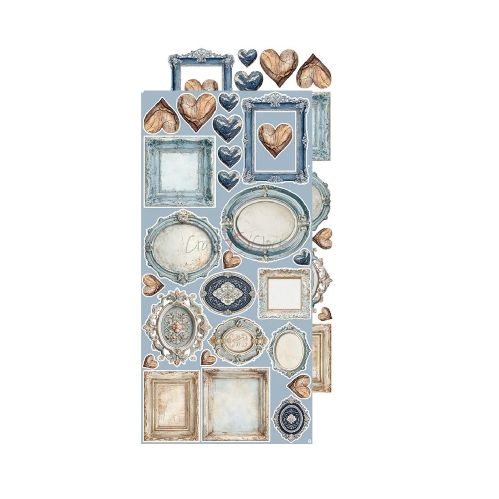 Craft O´ Clock Scrapbook papier - Melody of My Soul Flowers 6x12