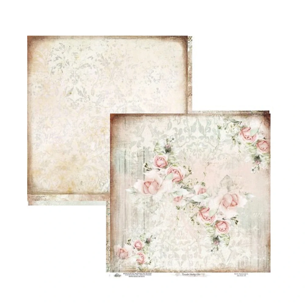 Alchemy of Art Scrapbook papier Romantic Shabby Chic 8x8