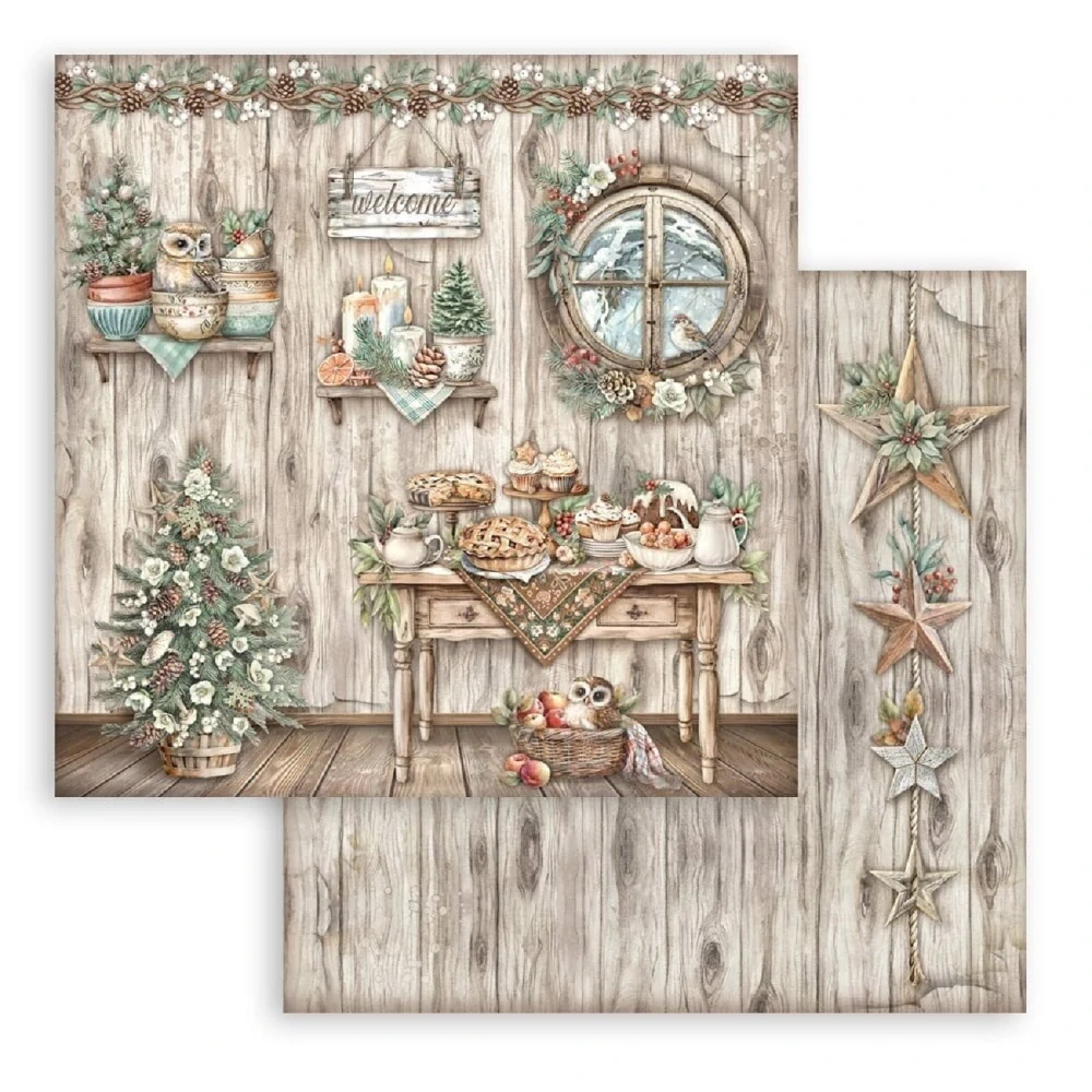 Stamperia Scrapbook papier – The Owl's House 12x12