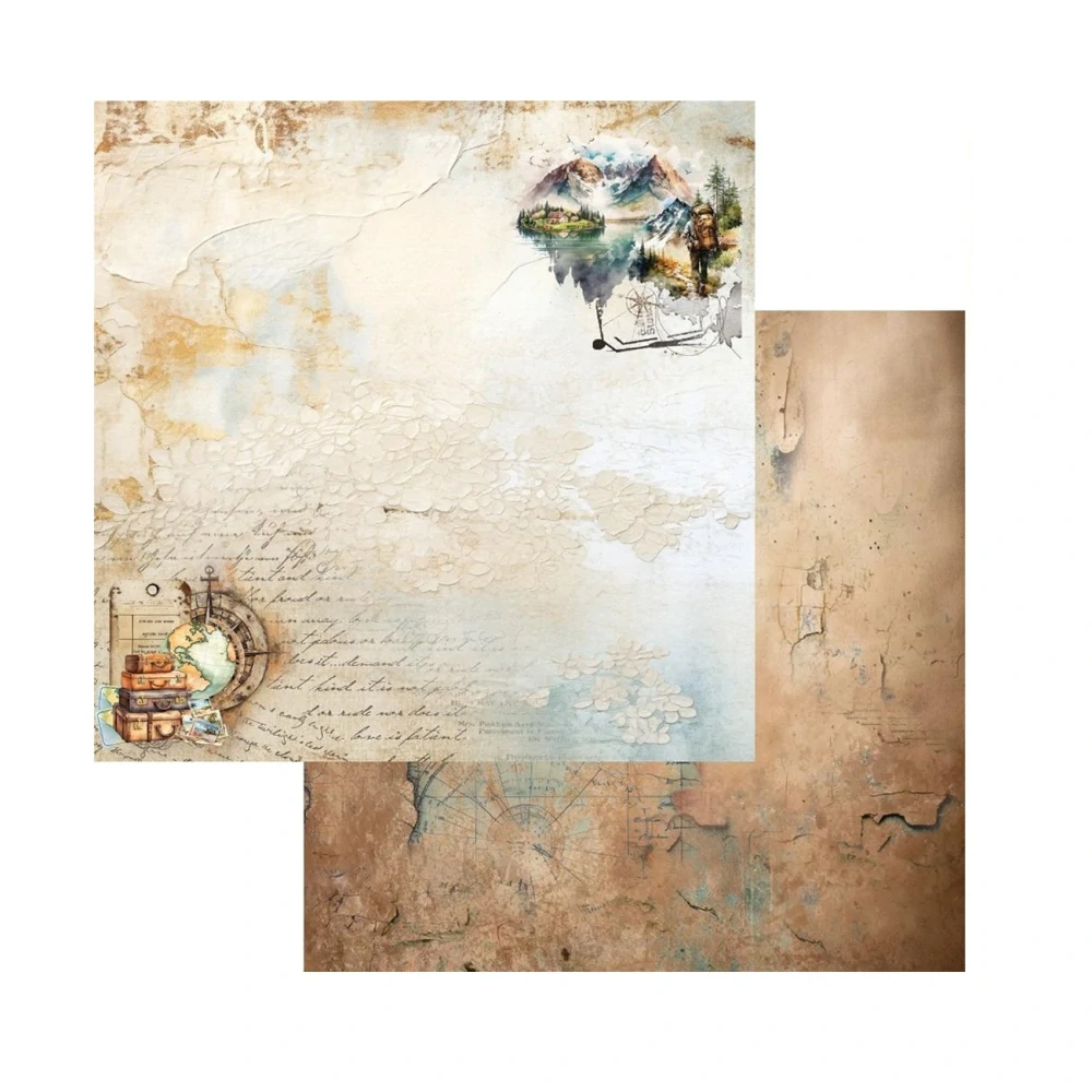 Alchemy of Art Scrapbook papier Whispers of the Mountains 8x8