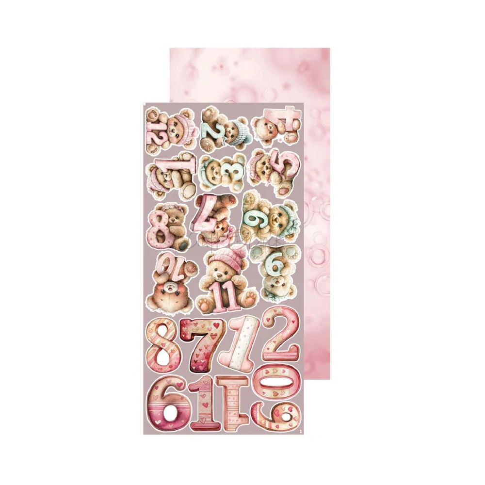 Craft O´ Clock Scrapbook papier - Baby Girl Universe 6x12 Mix