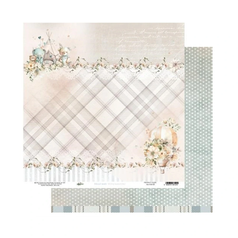 Alchemy of Art Scrapbook papier Hello Baby 8x8