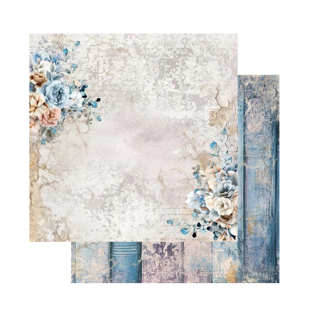 Alchemy of Art Scrapbook papier In Shades of Blue 8x8