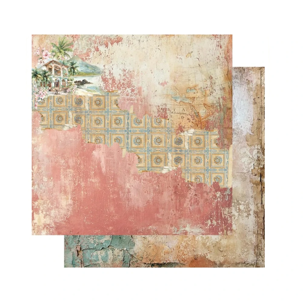 Alchemy of Art Scrapbook papier Memories from the Trip 8x8