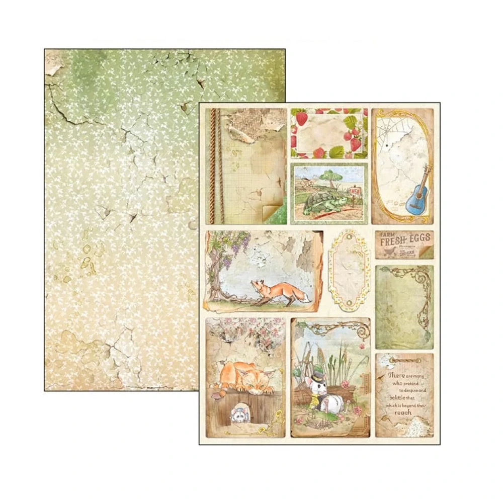 Ciao Bella Scrapbook papier Aesop’s Fables A4
