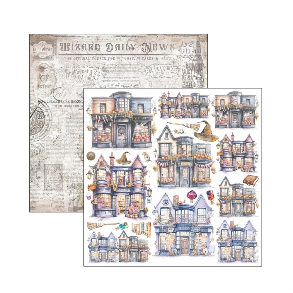 Ciao Bella Scrapbook papier Wizard Academy 6x6